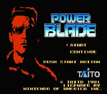 Power Blade (Europe) screen shot title